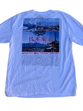 FRESH LAUNDRY Tokyo Japan Mount Fuji Shirt XL Men's Fujisan Long Sleeve Crew